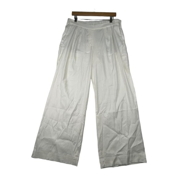 J. Jill Linen Blend Elastic Waist Pants size Medium White - Picture 1 of 7